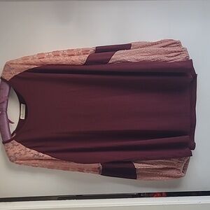 Elegant Lace Sleeve Long Sleeve Top